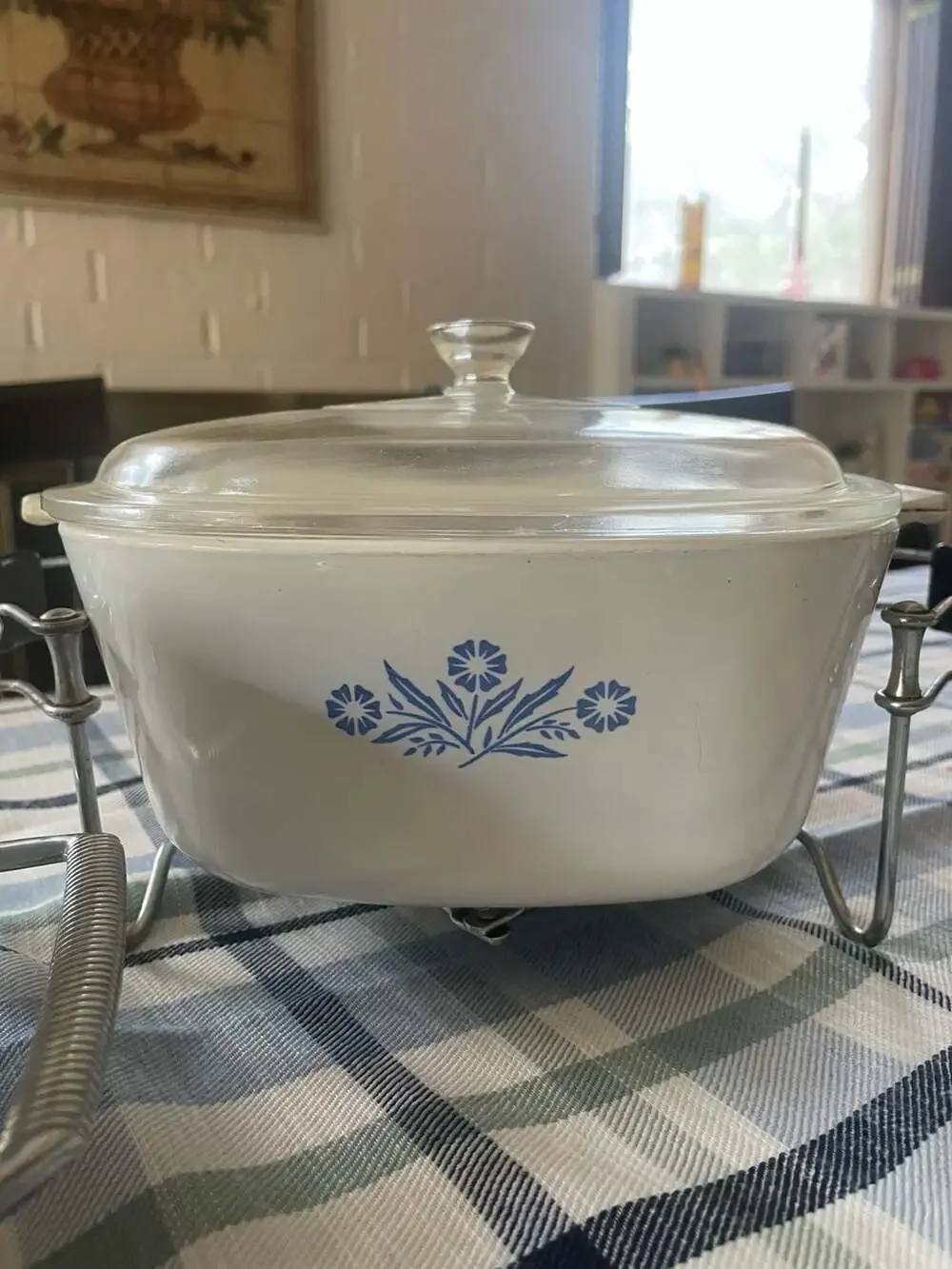 CorningWare blue cornflower casserole dish set